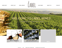 Tablet Screenshot of labelwines.com